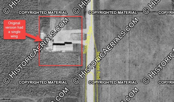 Midway Motel (Mid-Way Motel) - 1955 Aerial (newer photo)